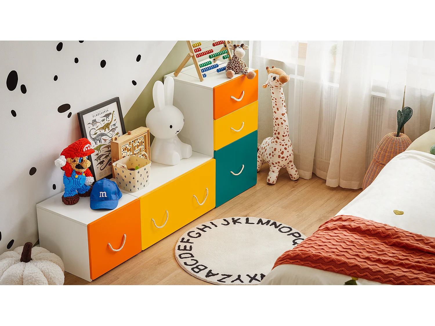 Kinder Spielzeugtruhe KMB72-W 40 x 80 x 45cm
