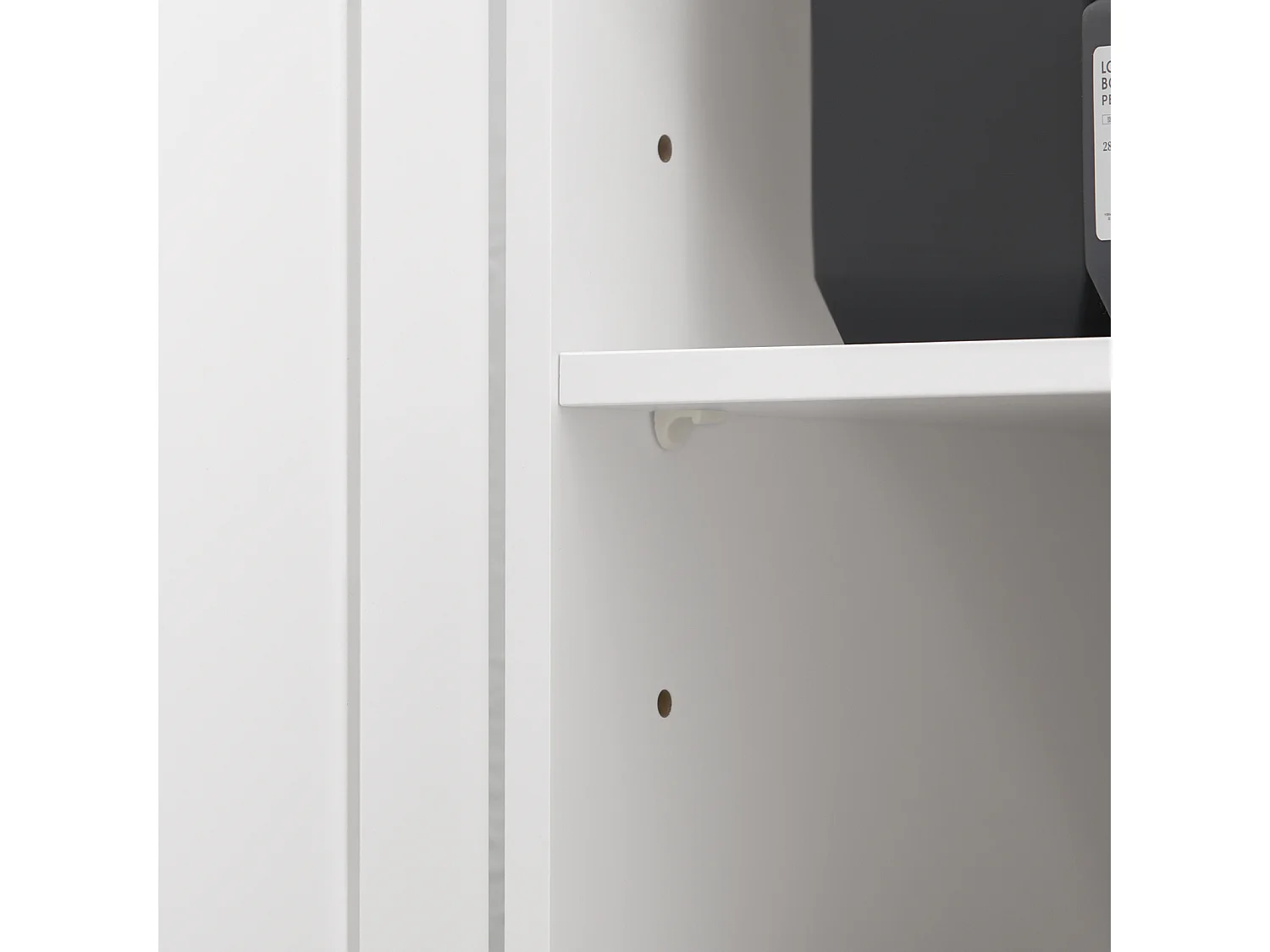 SoBuy BZR107-W Meuble de Rangement Salle de Bain, Meuble Demi-Colonne, Meuble Bas, Armoire Toilettes WC, Placard