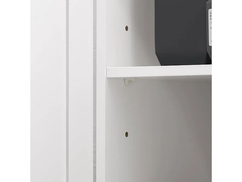 SoBuy BZR107-W Meuble de Rangement Salle de Bain, Meuble Demi-Colonne, Meuble Bas, Armoire Toilettes WC, Placard