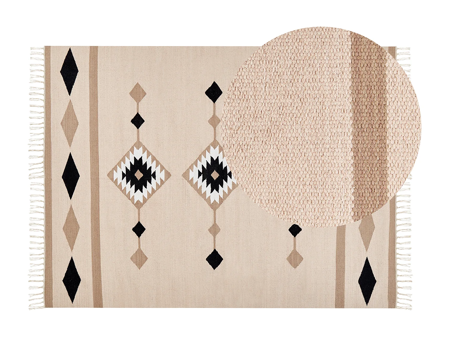 Tapis BERDIK Multicolore 140 x 200 cm Coton Kilim