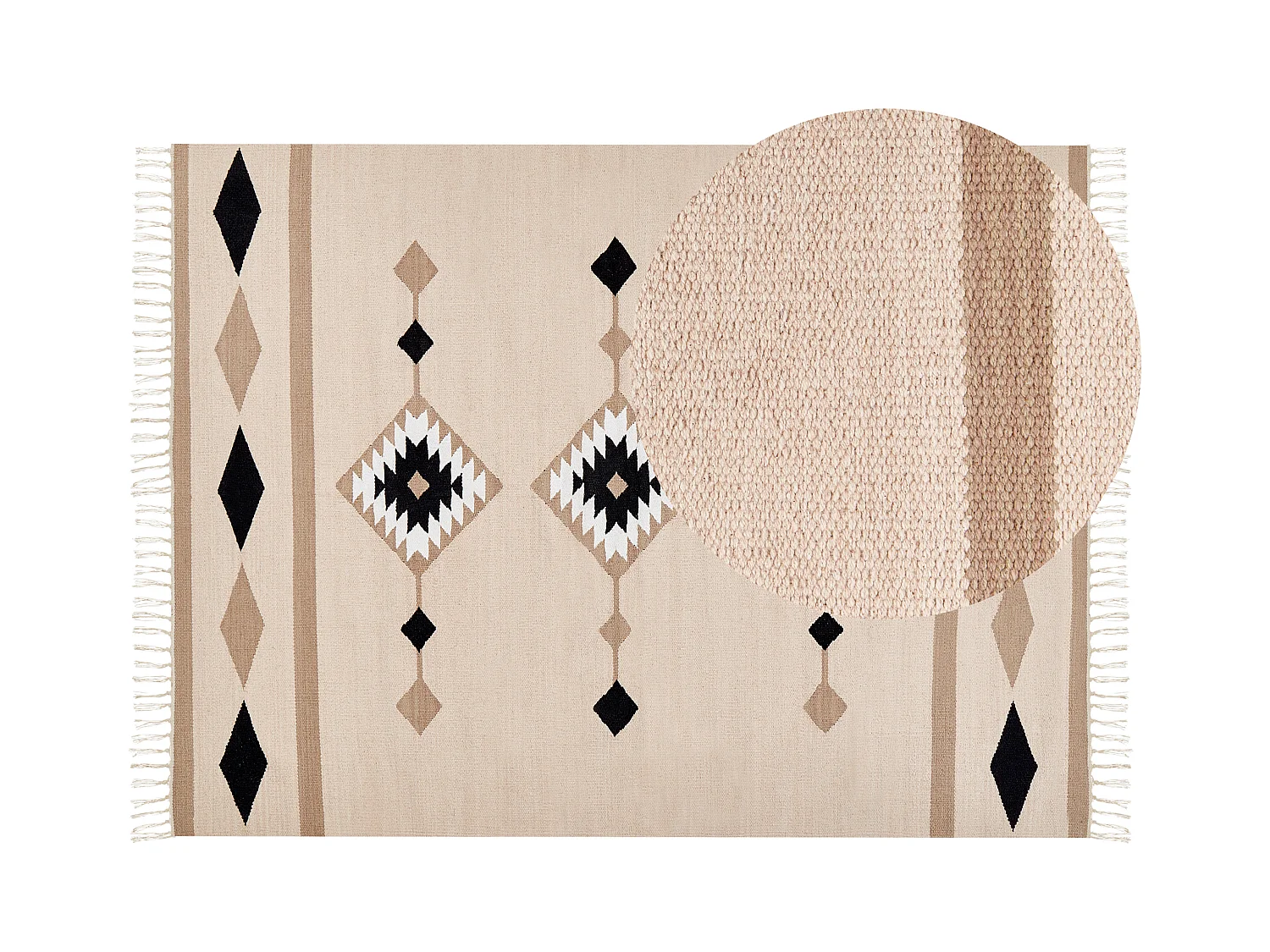 Tapis BERDIK Multicolore 160 x 230 cm Coton Kilim