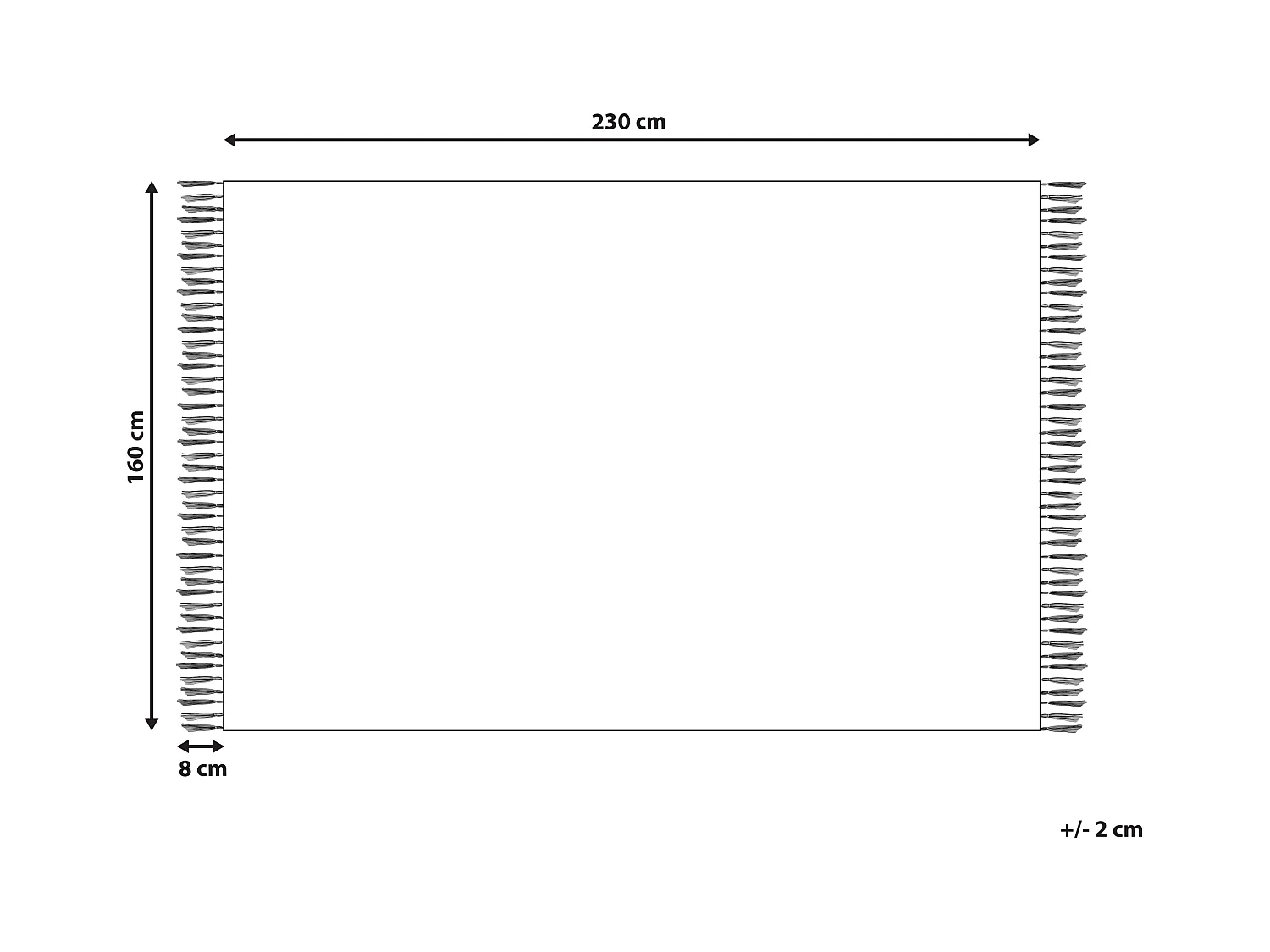 Tapis BERDIK Multicolore 160 x 230 cm Coton Kilim