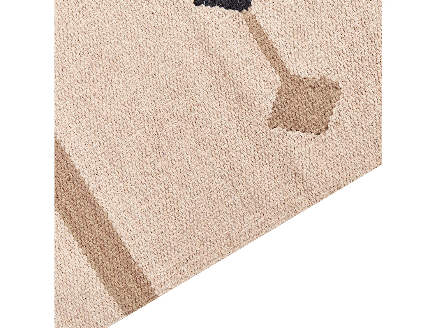 Kelim Teppich Baumwolle mehrfarbig 160 x 230 cm geometrisches Muster Kurzflor BERDIK