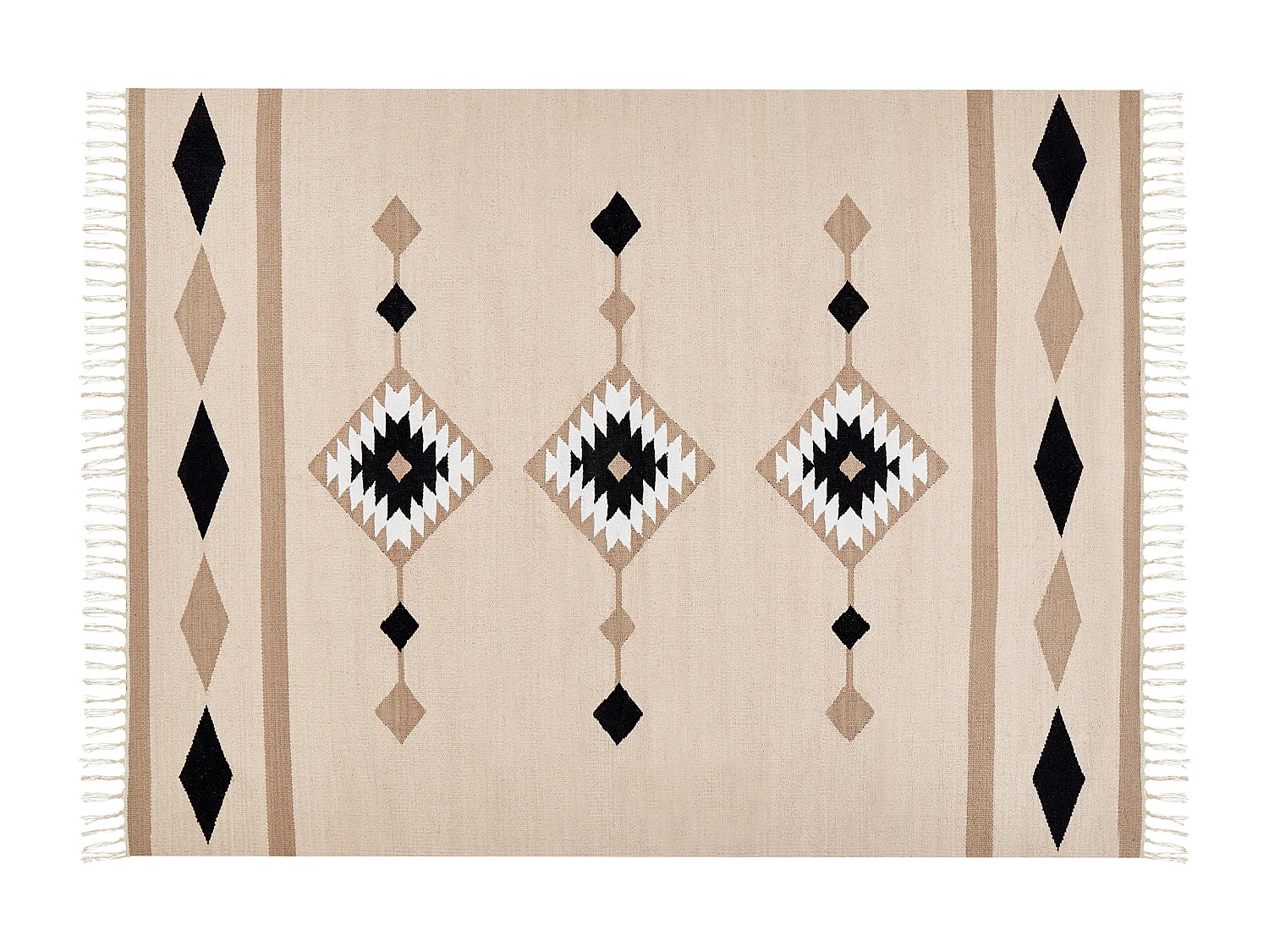 Dywan bawełniany kilim 160 x 230 cm wielokolorowy BERDIK