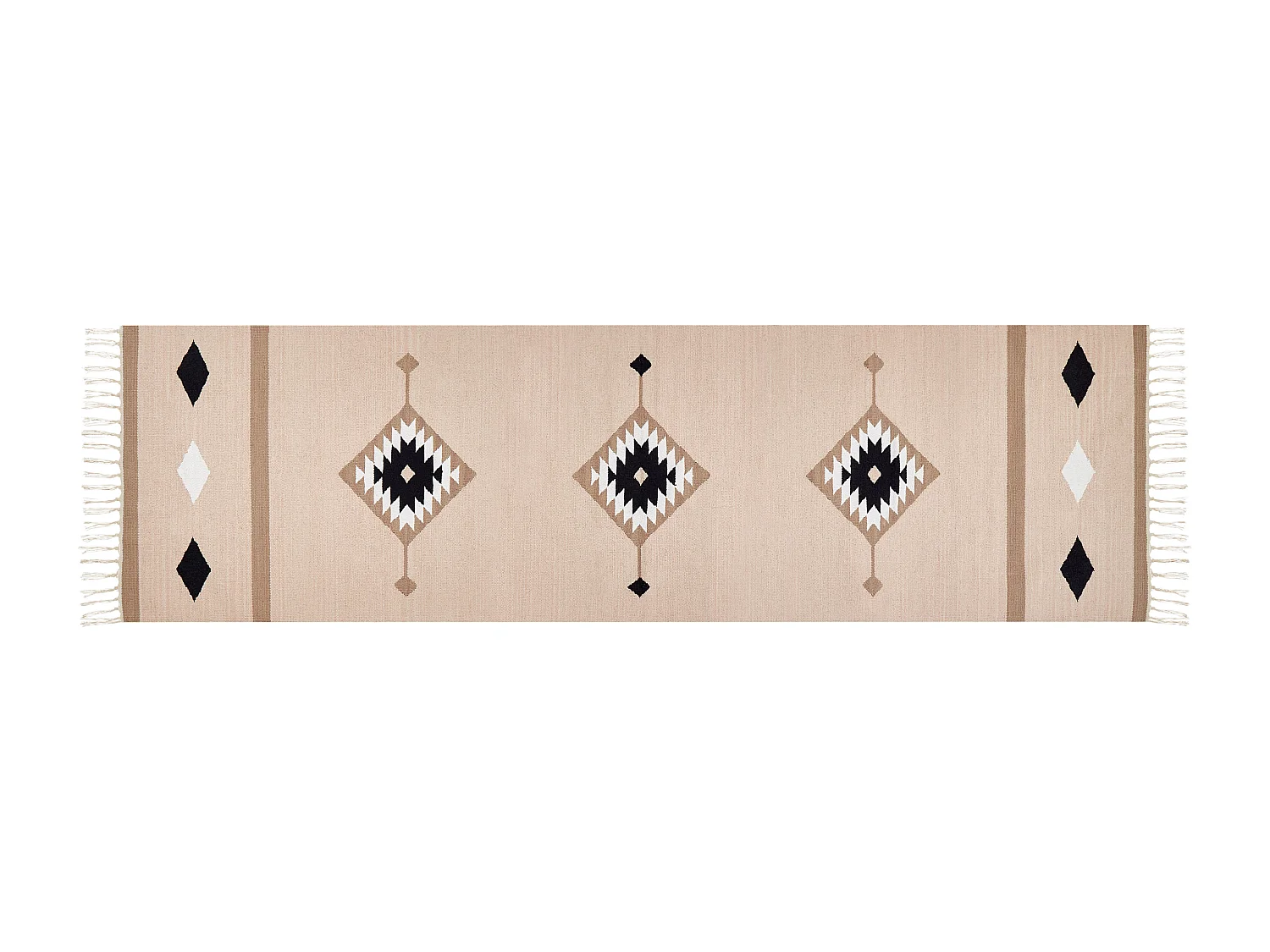 Vloerkleed kelim meerkleurig 80 x 300 cm BERDIK