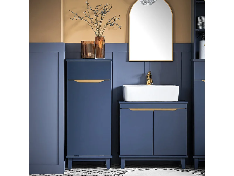 Szafka Łazienkowa z kosz na pranie BZR114-B