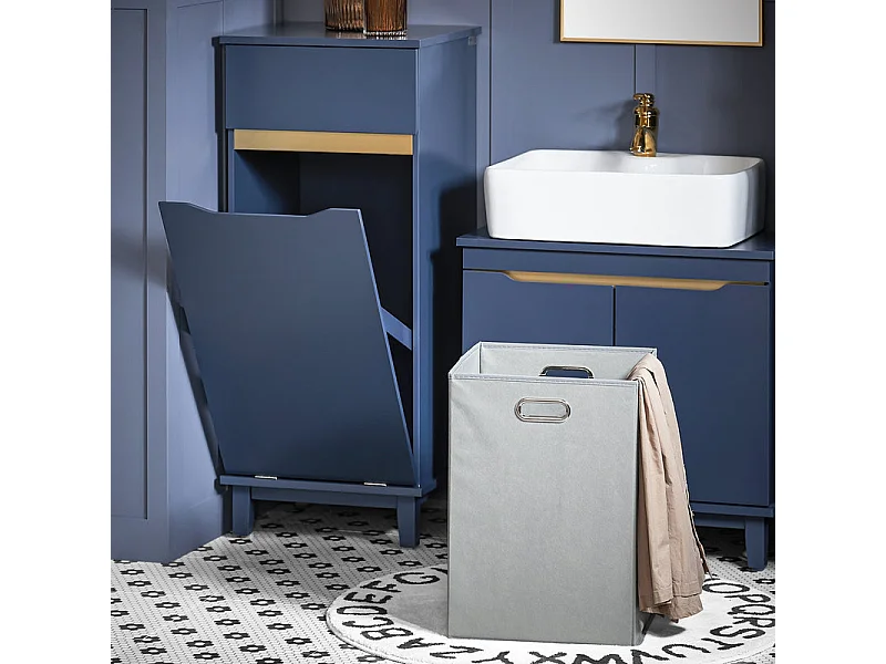 Szafka Łazienkowa z kosz na pranie BZR114-B