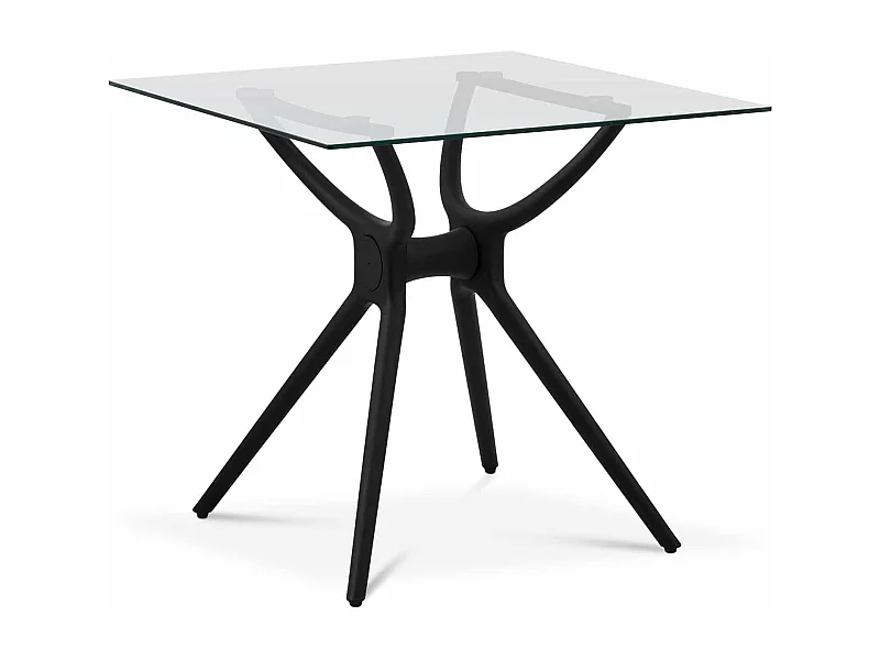 Petite table de salle verre 80 x 80 x 74 cm 14_0004498