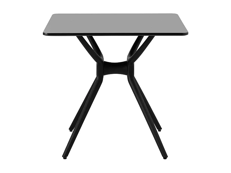 Petite table de salle noire 80 x 80 x 75 cm 14_0004499