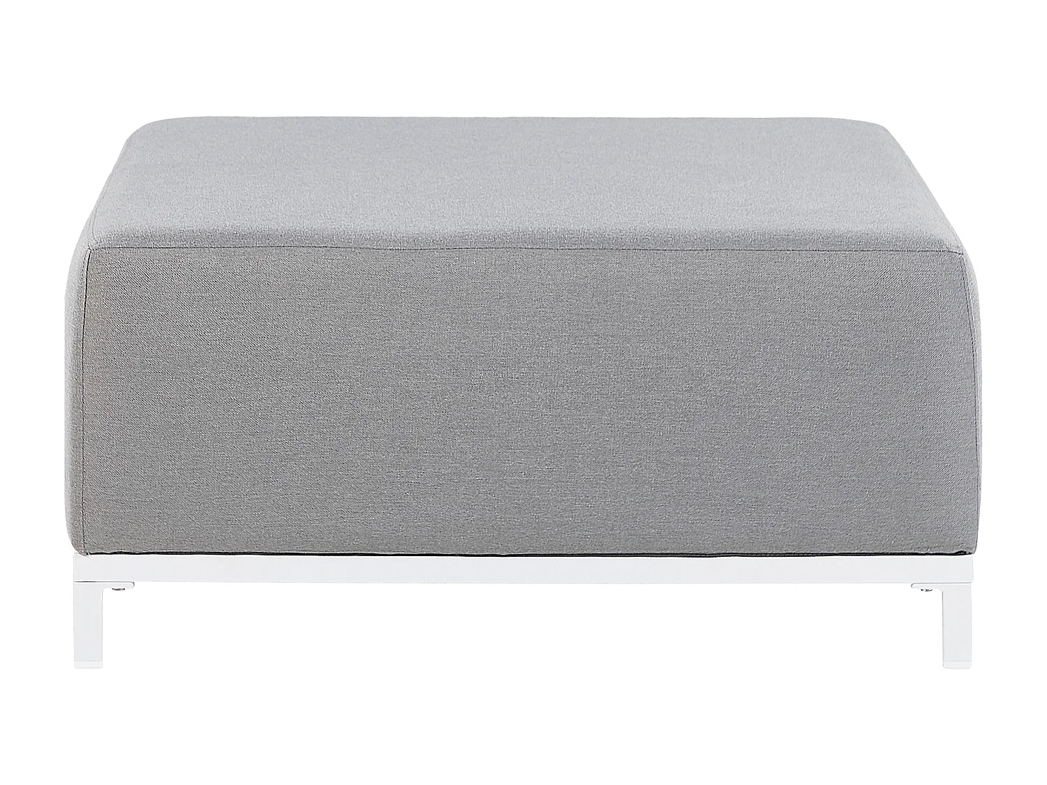 Ottoman ROVIGO Tissu Gris clair
