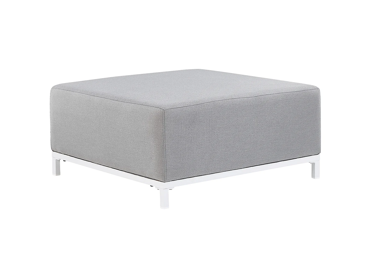Ottoman ROVIGO Fabric Light Grey