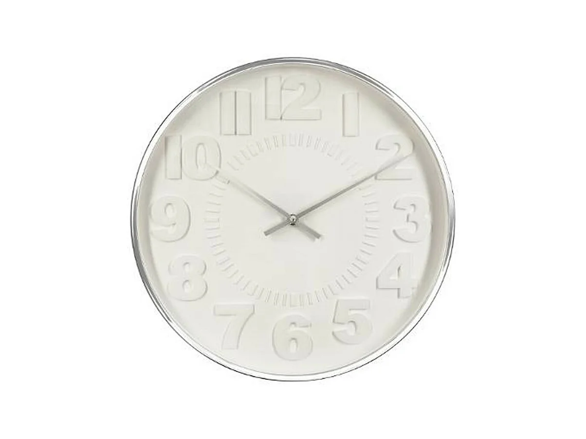 Horloge Murale "Contemporain" 40cm Argent