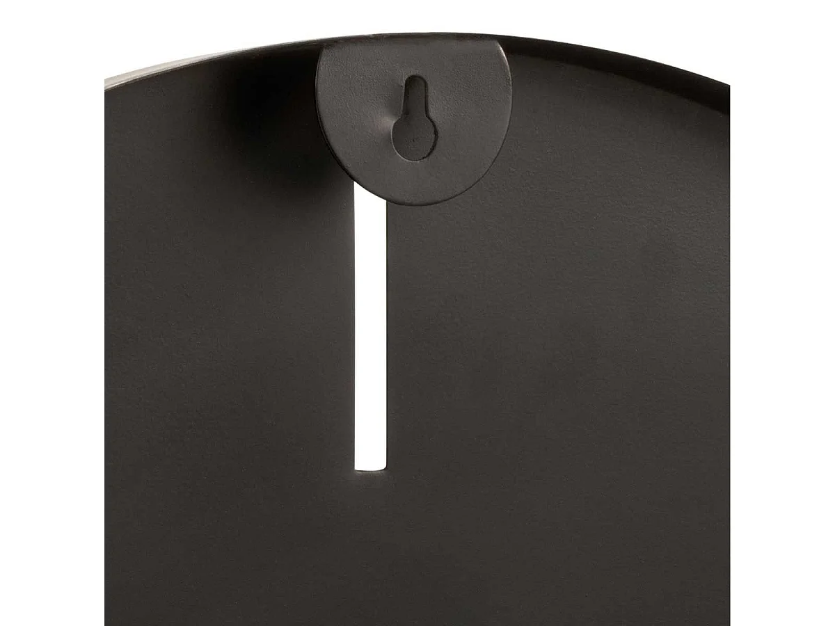 Horloge Murale en Métal Design "Mat" 76cm Gris