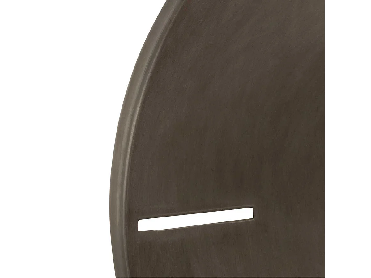 Horloge Murale en Métal Design "Mat" 76cm Gris