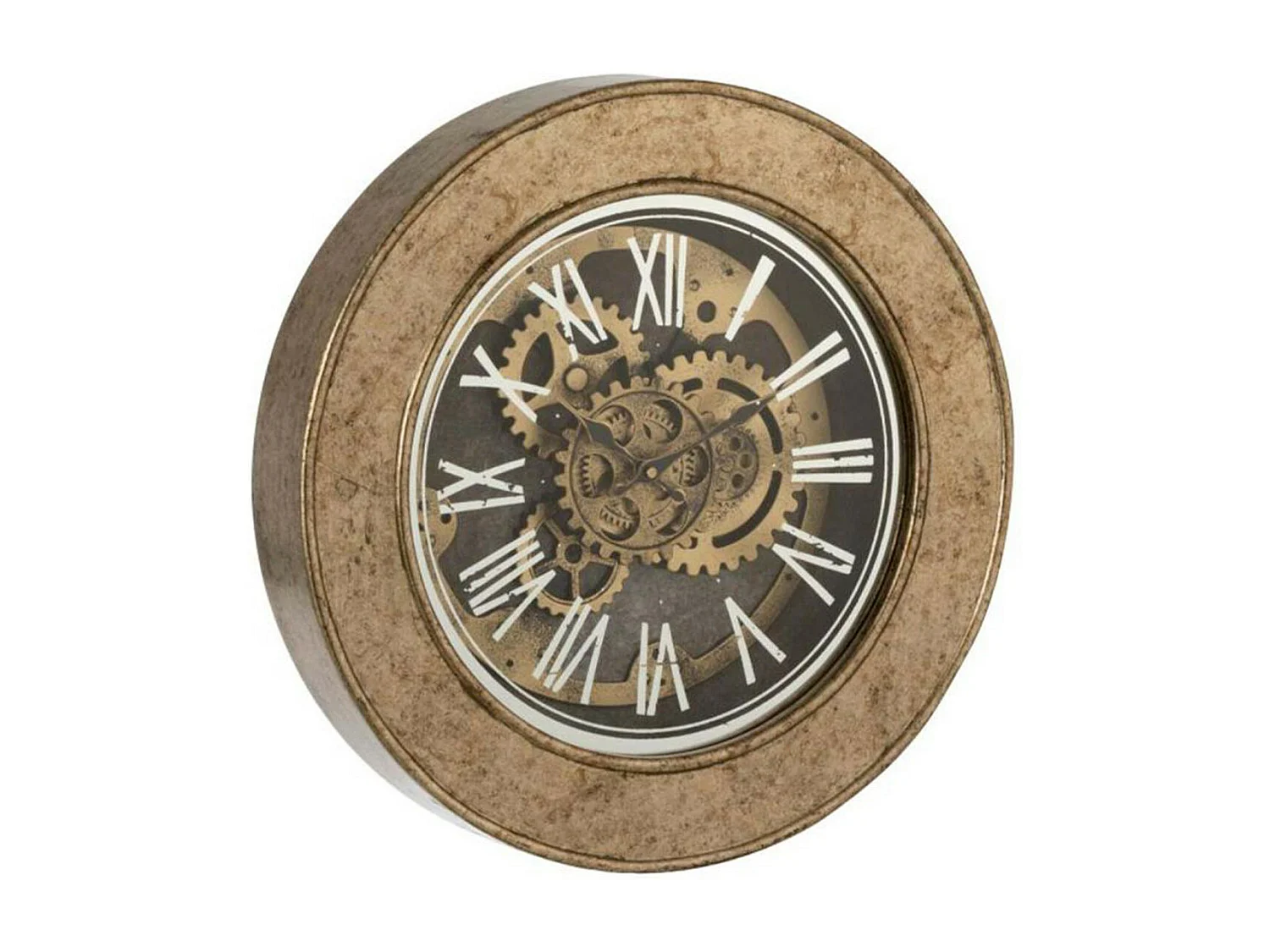 Horloge Murale "Mécanisme Antique" 50cm Naturel