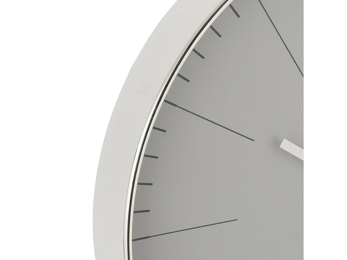 Horloge Murale Design 'Silvester" 40cm Argent