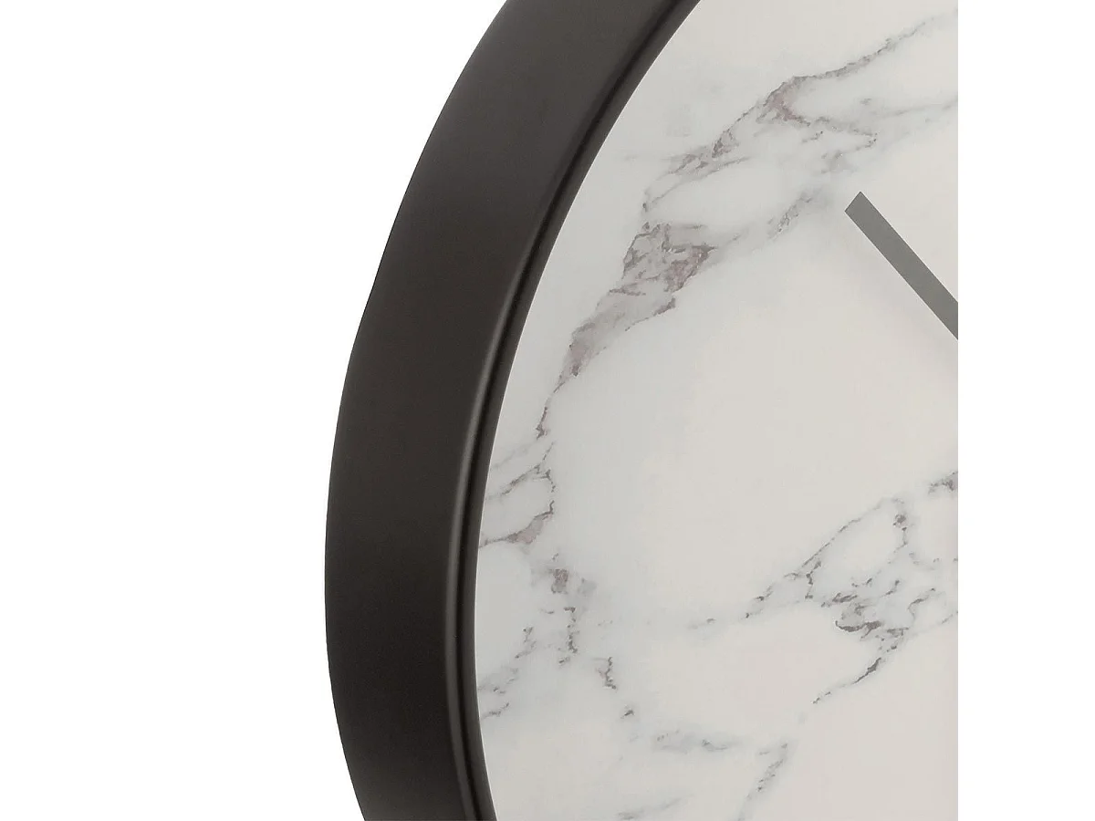Horloge Murale Design "Marbre" 40cm Noir