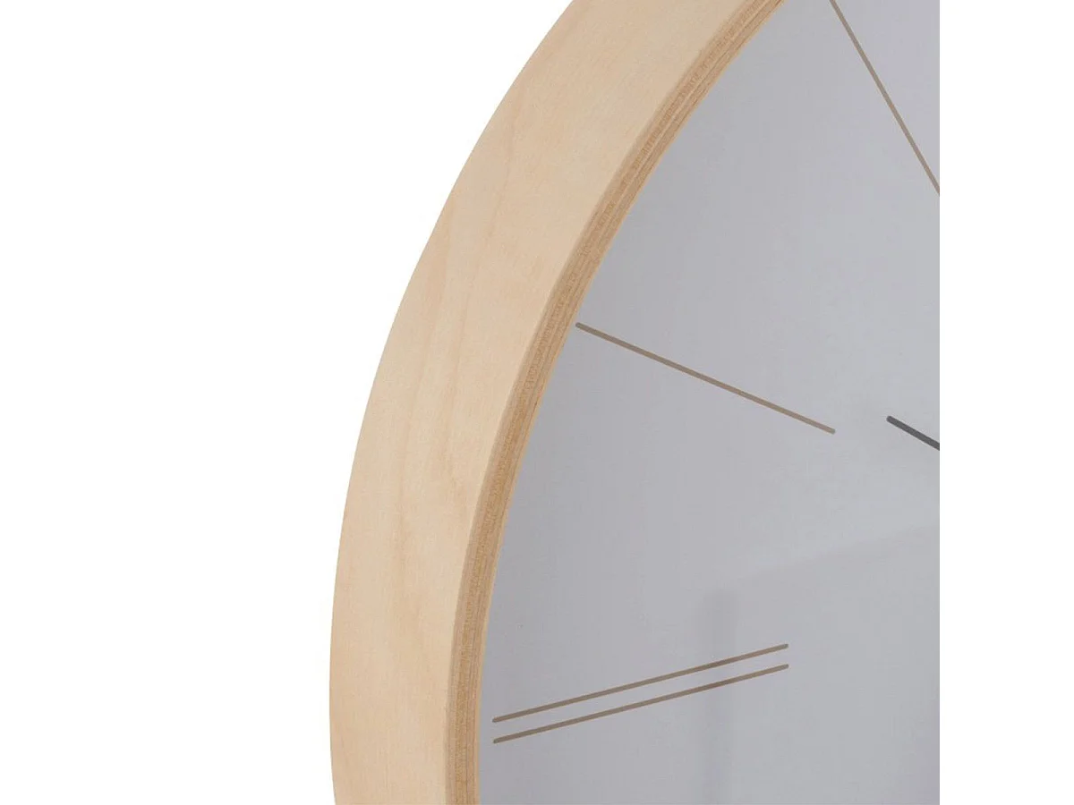 Horloge Murale en Bois "Chris" 40cm Naturel