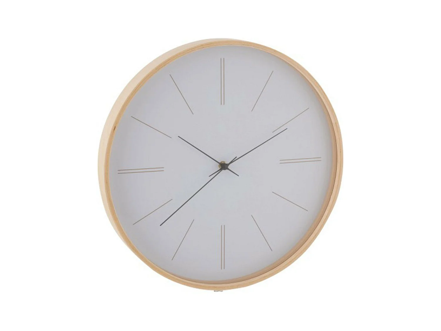 Horloge Murale en Bois "Chris" 40cm Naturel