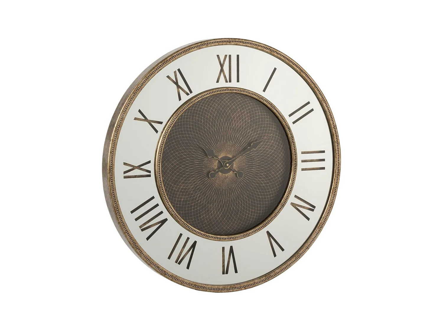 Horloge Murale Design "Romains" 80cm Naturel