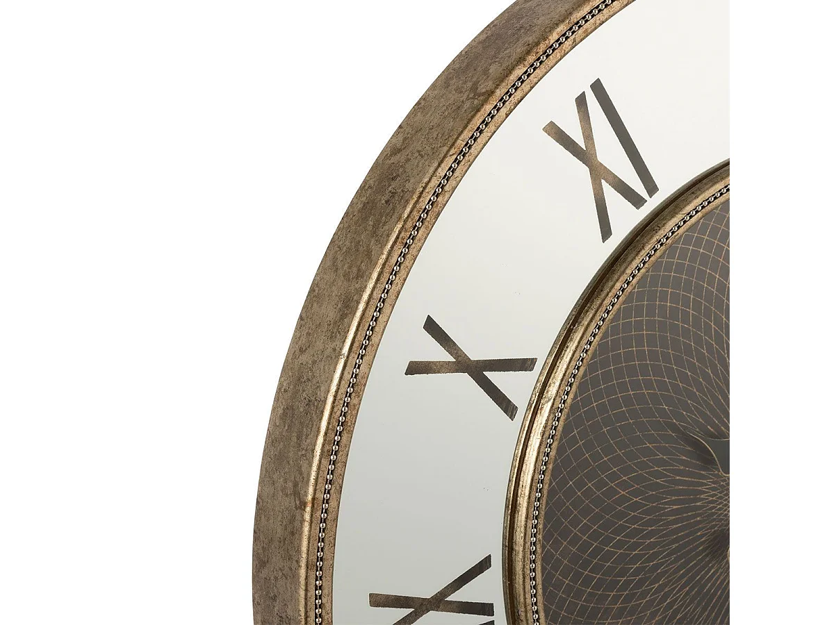 Horloge Murale Design "Romains" 80cm Naturel