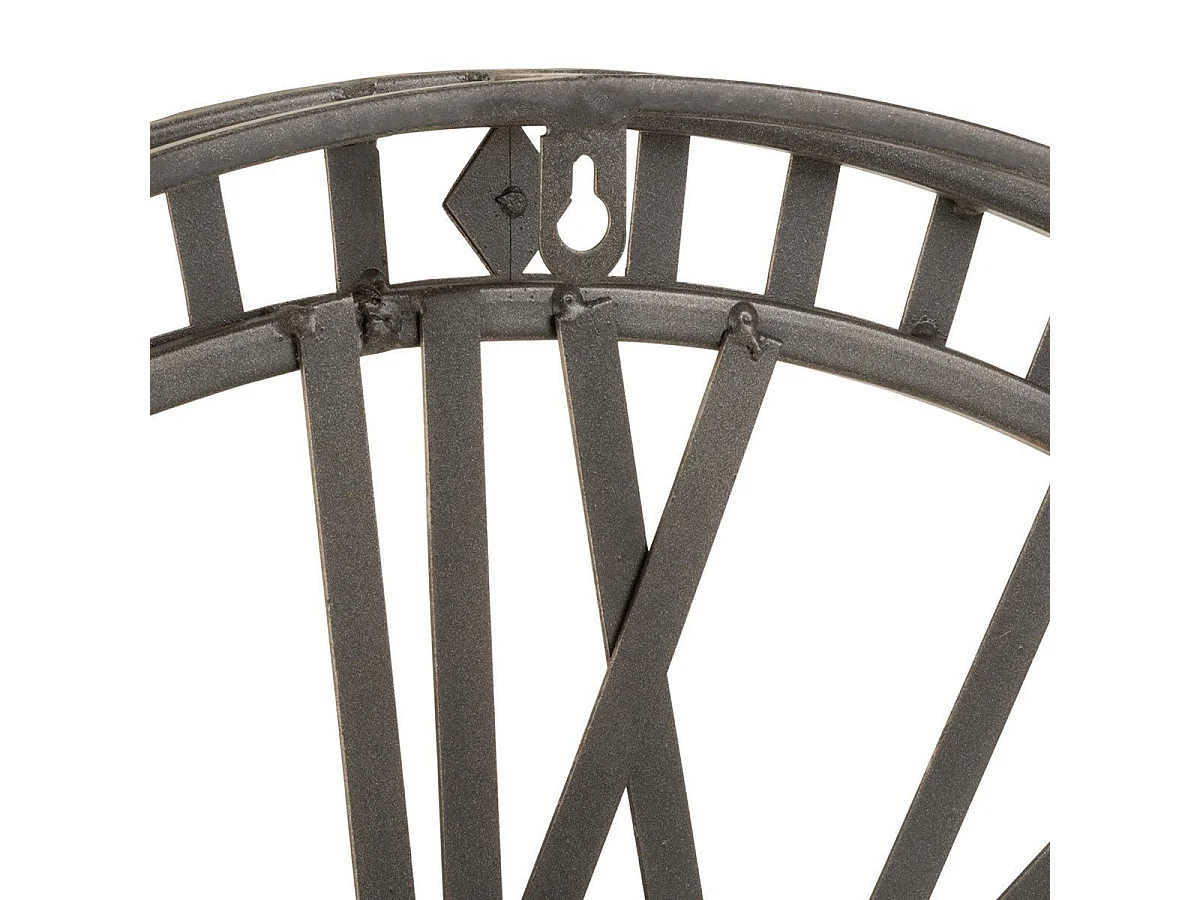 Horloge Murale Design "Chiffres Romains" 60cm Gris