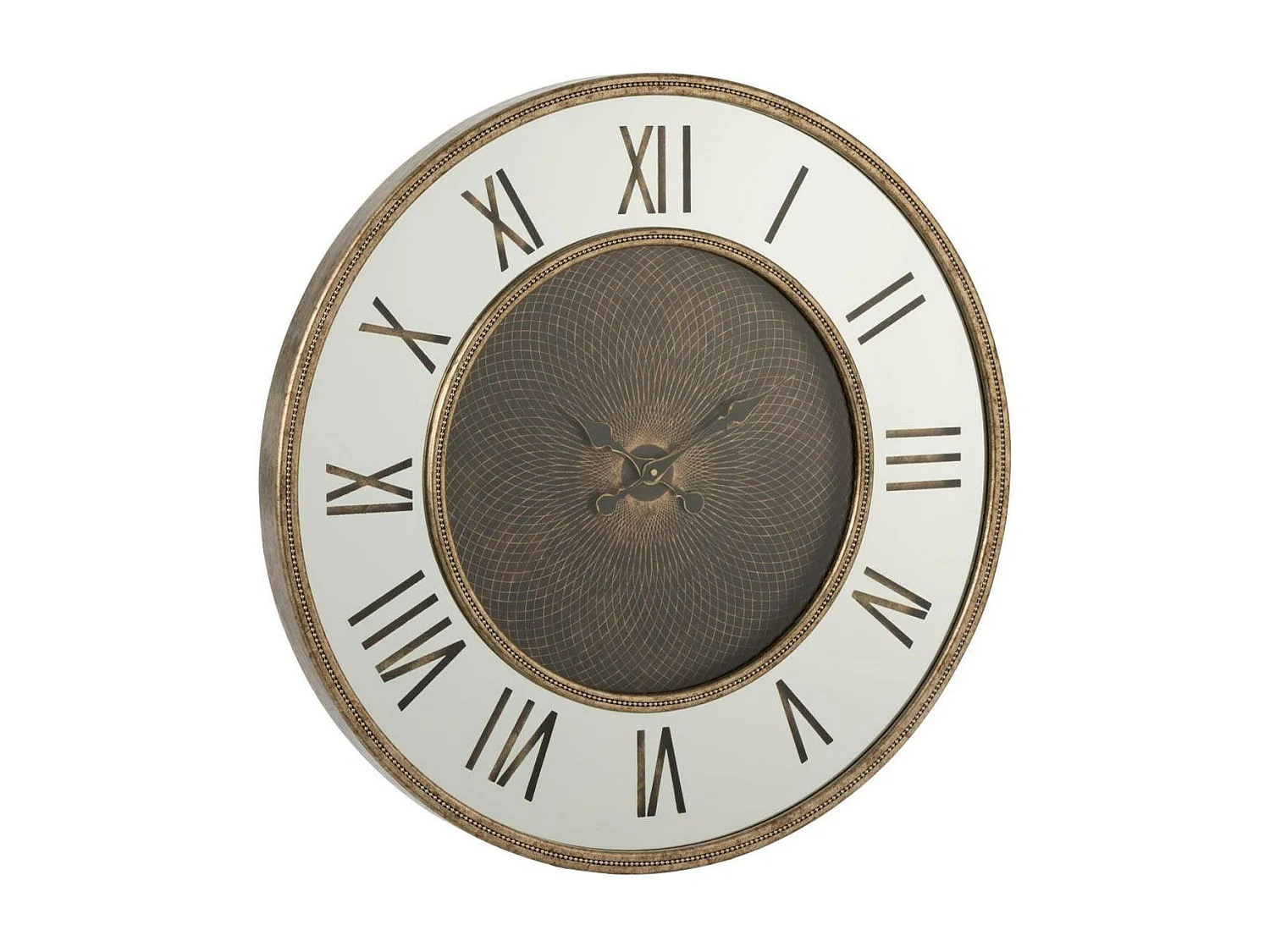 Horloge Murale Design "Romains" 48cm Naturel