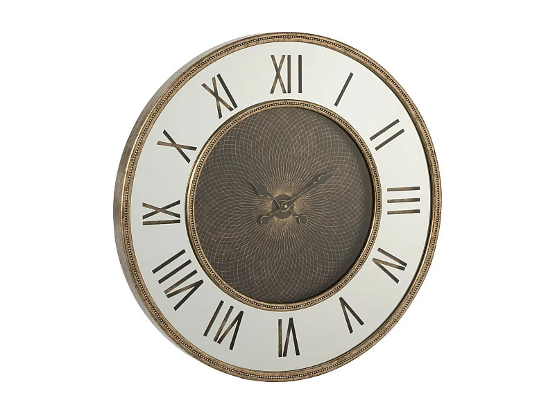 Horloge Murale Design "Romains" 48cm Naturel