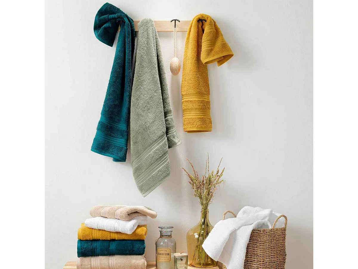 Lot de 2 Gants de Toilette "Excellence" 15x21cm Tournesol