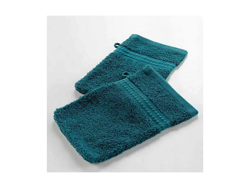 Lot de 2 Gants de Toilette "Excellence" 15x21cm Orage