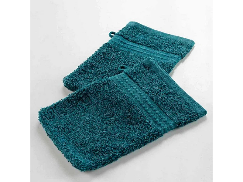 Lot de 2 Gants de Toilette "Excellence" 15x21cm Orage