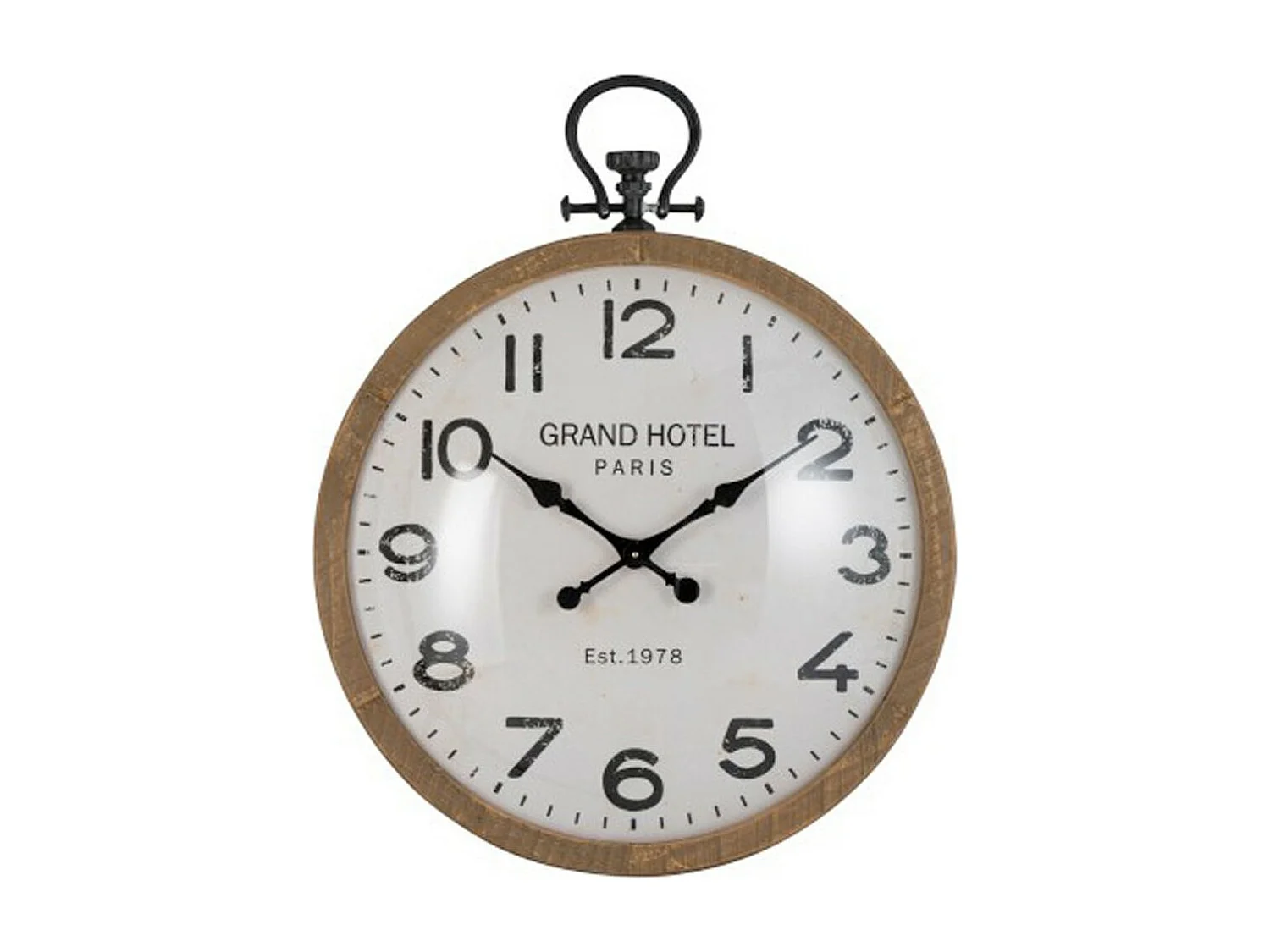 Horloge Murale Vintage "Hotel" 107cm Blanc