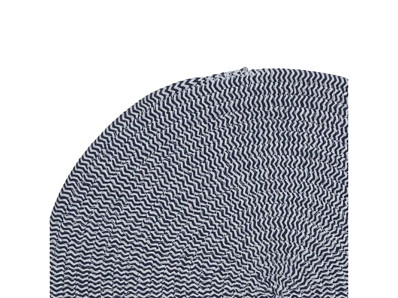 Set de Table Déco "Coton" 38cm Bleu