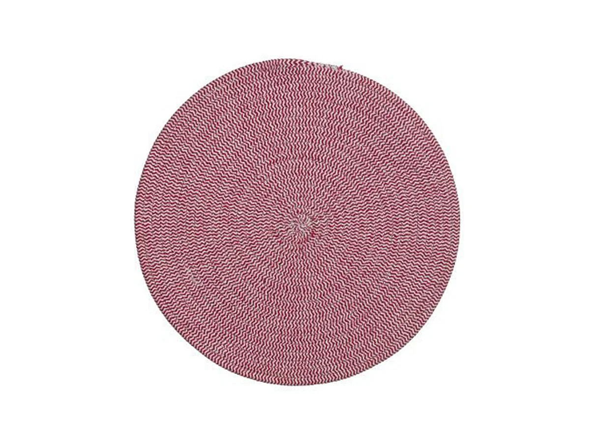 Set de Table Déco "Coton" 38cm Rouge