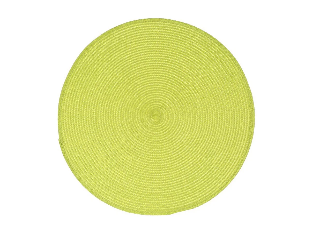 Set de Table Rond "Tressé" 38cm Vert