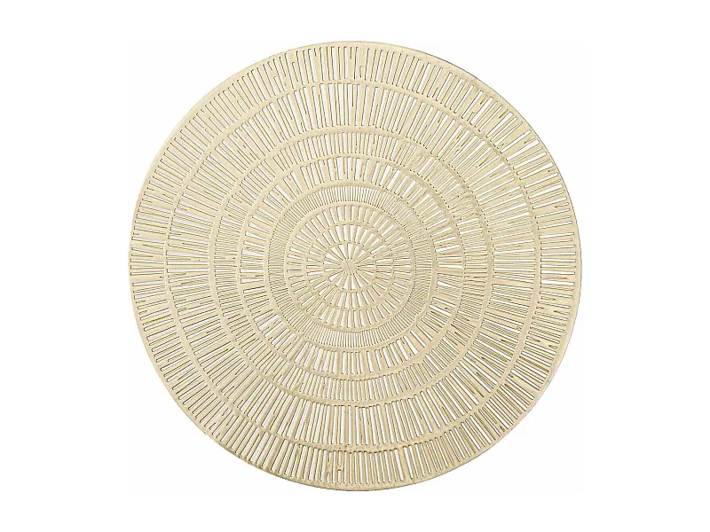 Set de Table Rond Déco "Rayon" 38cm Or