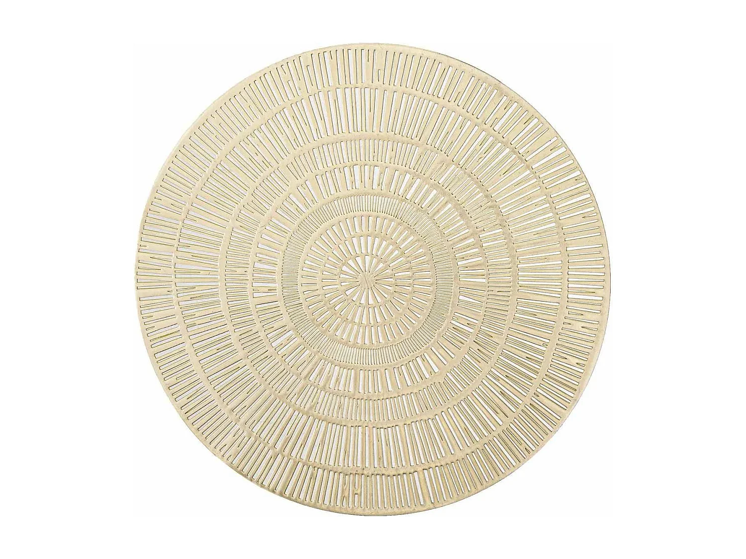 Set de Table Rond Déco "Rayon" 38cm Or