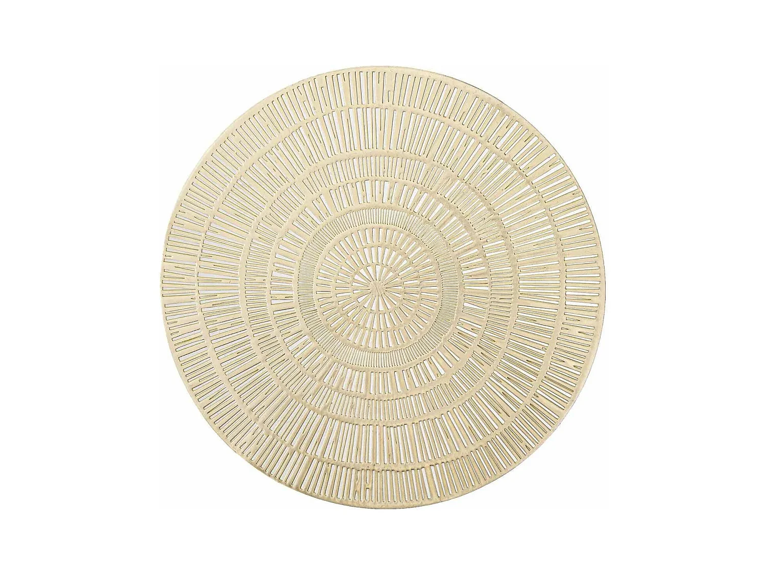Set de Table Rond Déco "Rayon" 38cm Or