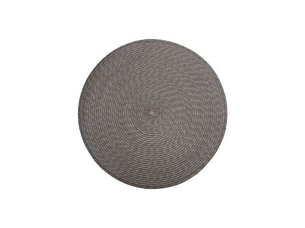 Set de Table Rond "Tressé" 38cm Gris