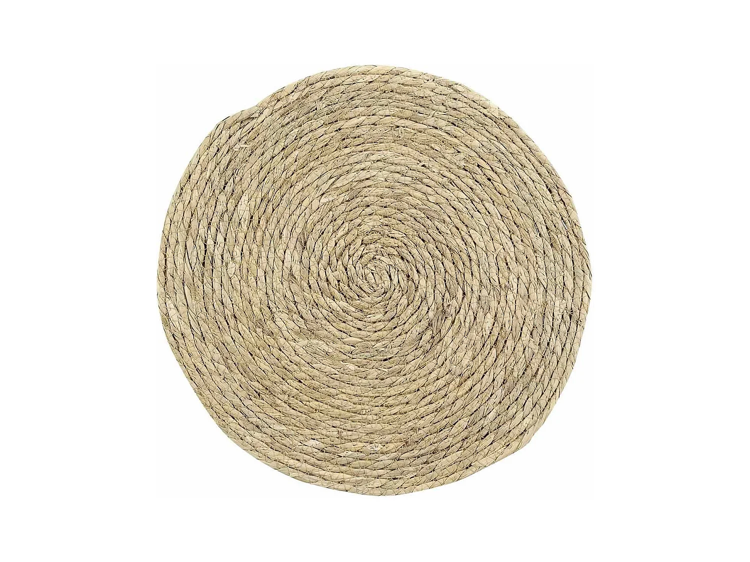 Set de Table Rond "Paille de Jonc" 38cm Naturel