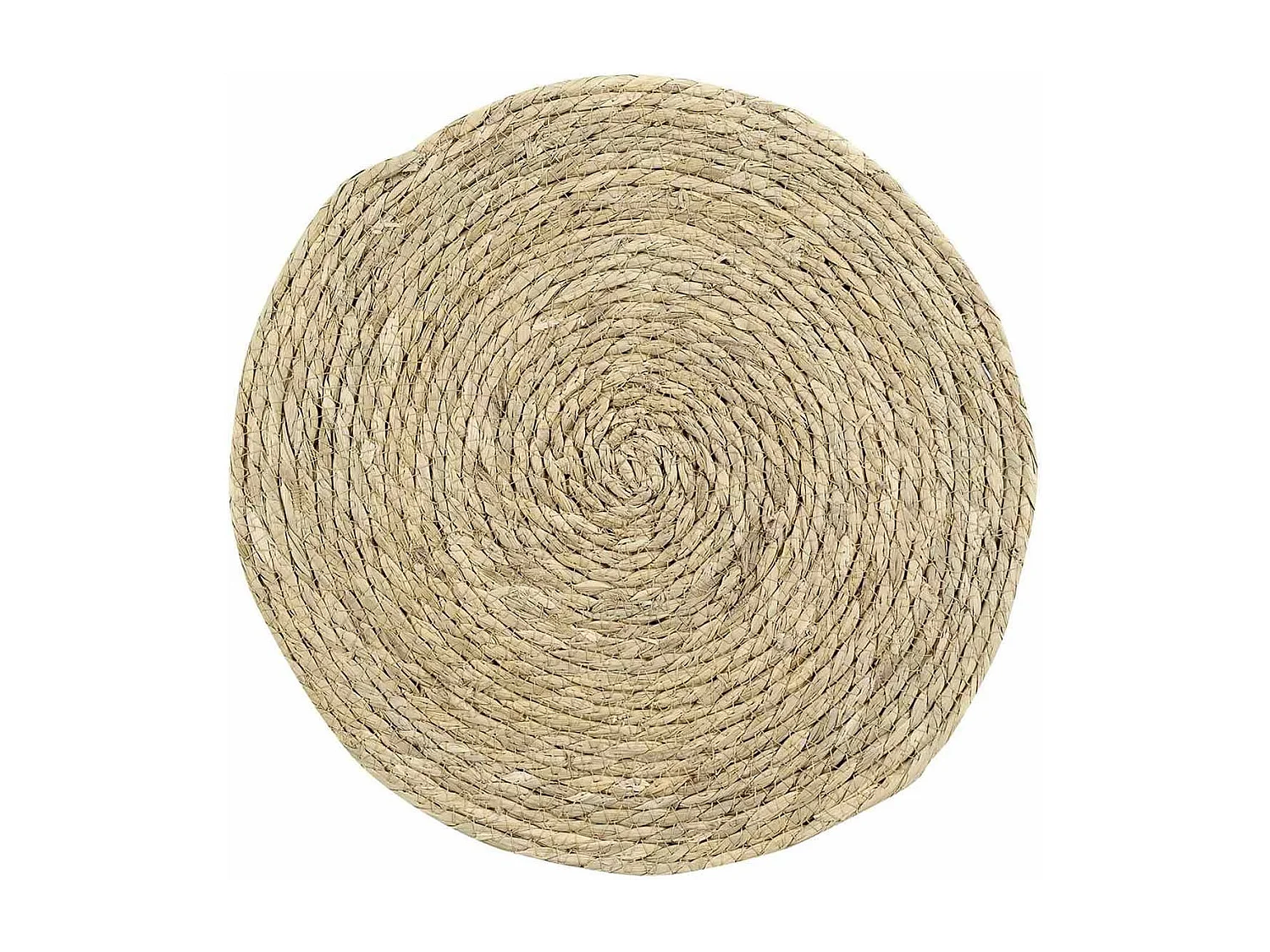 Set de Table Rond "Paille de Jonc" 38cm Naturel