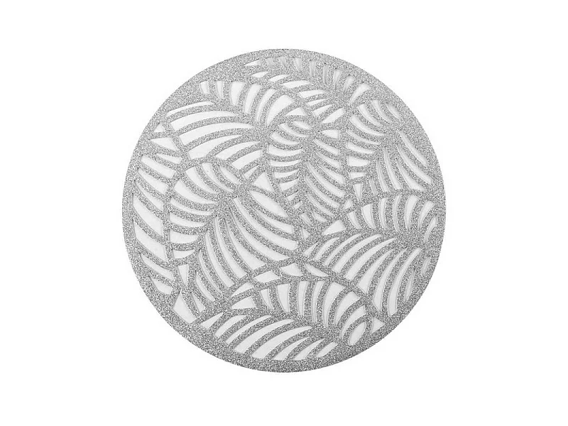 Set de Table Ajouré Paillettes "Elinor" 38cm Argent