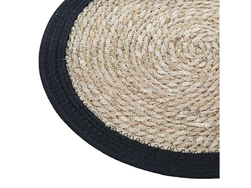 Set de Table Déco "Happy Pop" 38cm Noir