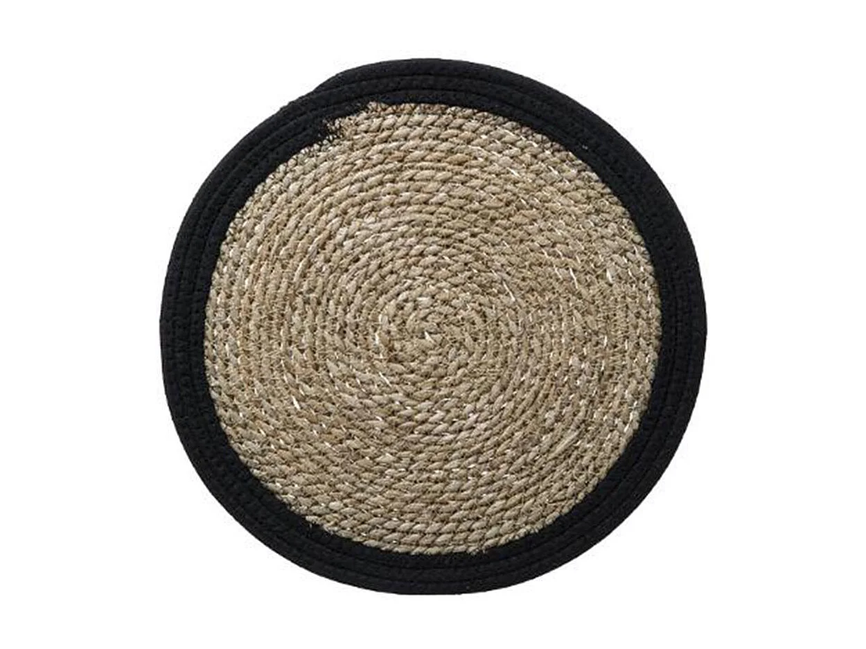 Set de Table Déco "Happy Pop" 38cm Noir