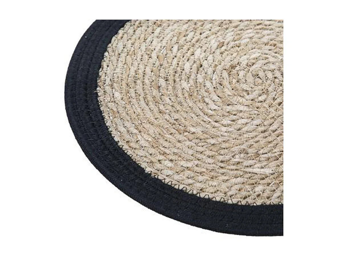 Set de Table Déco "Happy Pop" 38cm Noir