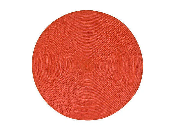 Set de Table Rond "Tressé" 38cm Rouge