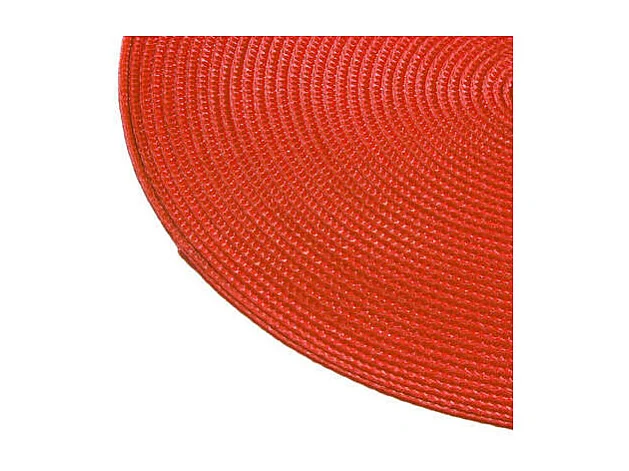 Set de Table Rond "Tressé" 38cm Rouge