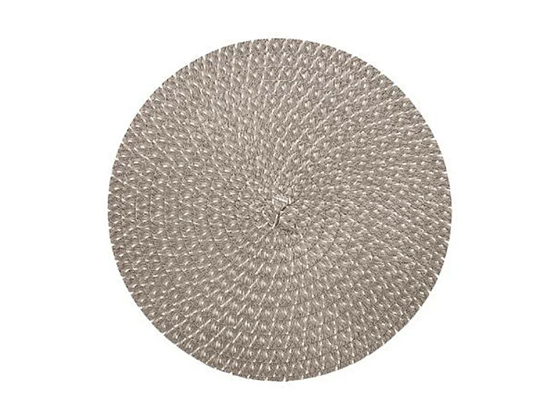 Set de Table Tressé Déco "Irisé" 38cm Gris