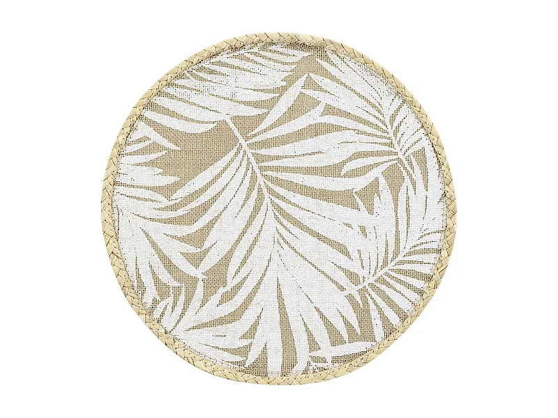 Set de Table Rond en Jute "Palam" 38cm Naturel