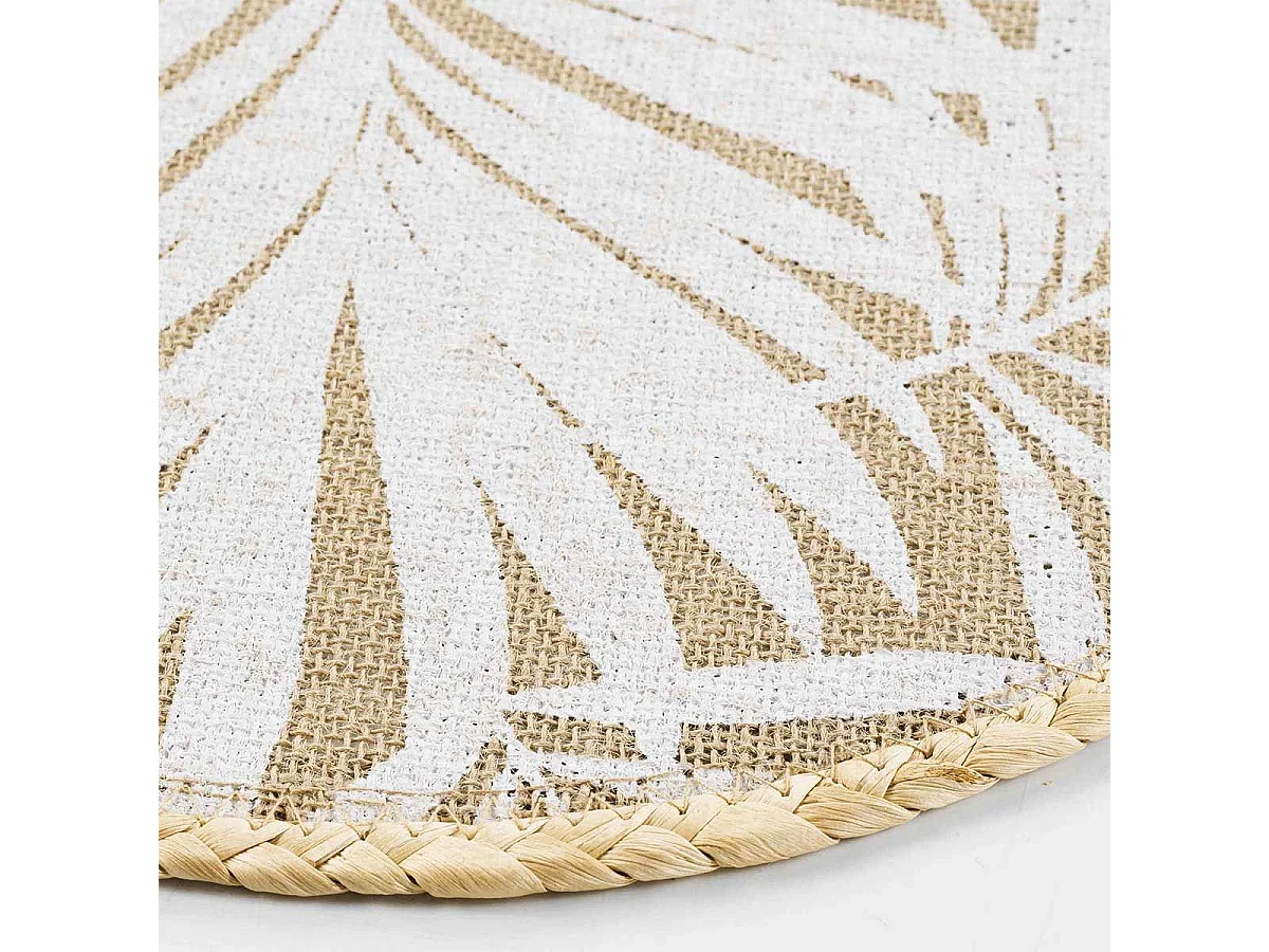 Set de Table Rond en Jute "Palam" 38cm Naturel